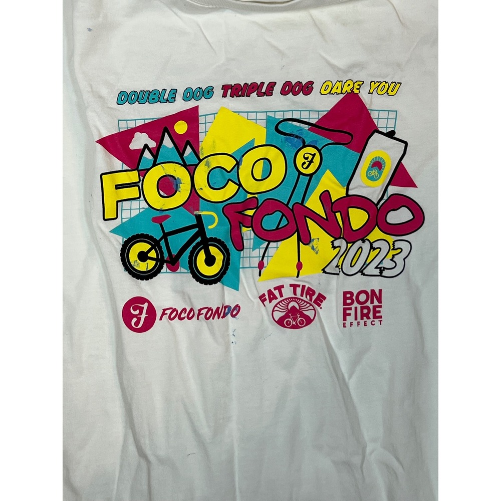 AS Colour Foco Fondo 2023 Cycling T-Shirt White Organic Cotton Mens XL Fat Tire